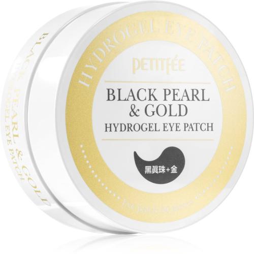 Petitfée Black Pearl & Gold μάσκα υδρογέλης για γύρω από τα μάτια 60 τμχ