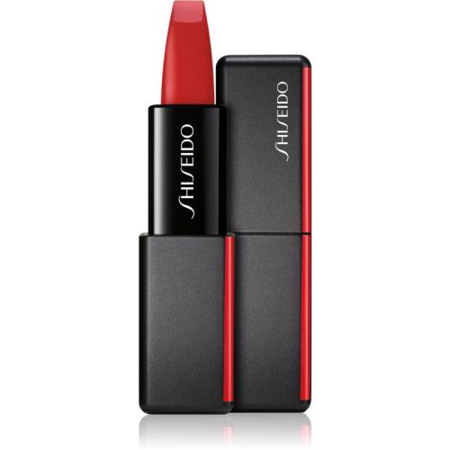 Shiseido ModernMatte Powder Lipstick ματ κραγιόν πούδρα απόχρωση 514 Hyper Red (True Red) 4 γρ