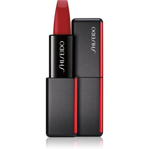 Shiseido ModernMatte Powder Lipstick ματ κραγιόν πούδρα απόχρωση 516 Exotic Red (Scarlet Red) 4 γρ