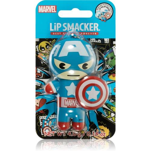 Lip Smacker Marvel Captain America Βάλσαμο για χείλη γεύση Red, White & Blue-Berry 4 γρ
