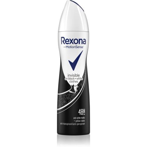 Rexona Invisible on Black + White Clothes Antiperspirant αντιιδρωτικό σε σπρέι (48h) 150 ml