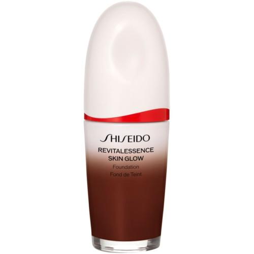 Shiseido Revitalessence Skin Glow Foundation ελαφρύ μακιγιάζ με λαμπρυντική επίδραση SPF 30 απόχρωση Mahogany 30 ml
