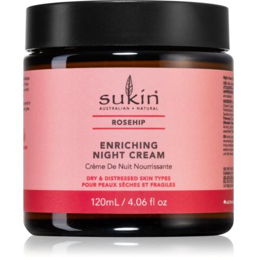 Sukin Rosehip εντατικά θρεπτική κρέμα νύχτας με ενυδατικό αποτέλεσμα 120 μλ