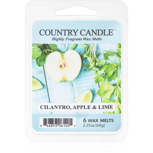 Country Candle Cilantro, Apple & Lime κερί για αρωματική λάμπα 64 γρ