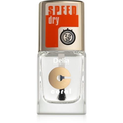 Delia Cosmetics Speed Dry τοπ βερνίκι νυχιών για γρήγορο στέγνωμα 11 μλ