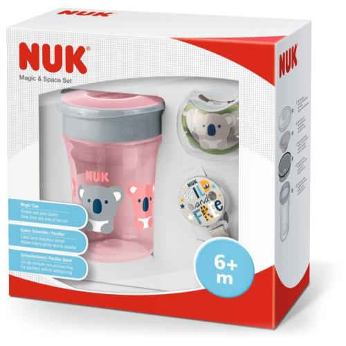 NUK Magic Cup & Space Set σετ δώρου για παιδιά Girl 3 τμχ