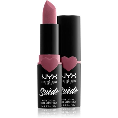 NYX Professional Makeup Suede Matte Lipstick ματ κραγιόν απόχρωση 28 Soft Spoken 3.5 γρ