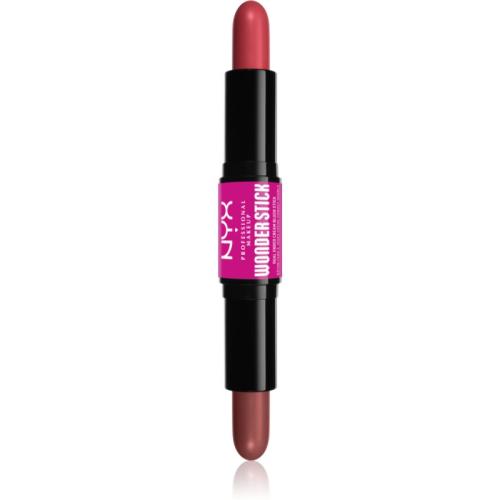 NYX Professional Makeup Wonder Stick Cream Blush διπλής όψης στικ για περιγράμματα απόχρωση 03 Coral N Deep Peach 2x4 γρ