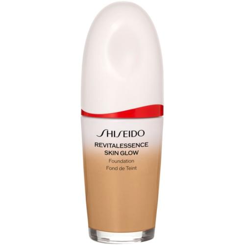 Shiseido Revitalessence Skin Glow Foundation ελαφρύ μακιγιάζ με λαμπρυντική επίδραση SPF 30 απόχρωση Maple 30 μλ