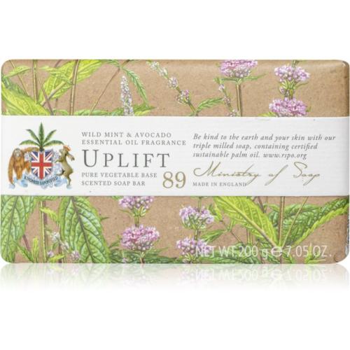 The Somerset Toiletry Co. Natural Spa Wellbeing Soaps Μπάρα σαπουνιού για το σώμα Wild Mint & Avocado 200 γρ