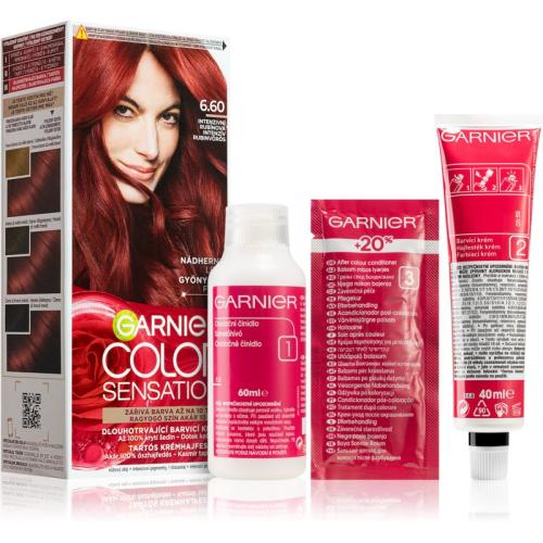 Garnier Color Sensation βαφή μαλλιών απόχρωση 6.60 Intense Ruby