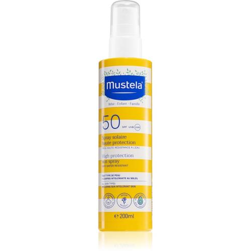 Mustela Family High Protection Sun Spray προστατευτική αντηλιακή λοσιόν σε σπρέι SPF 50+ 200 μλ