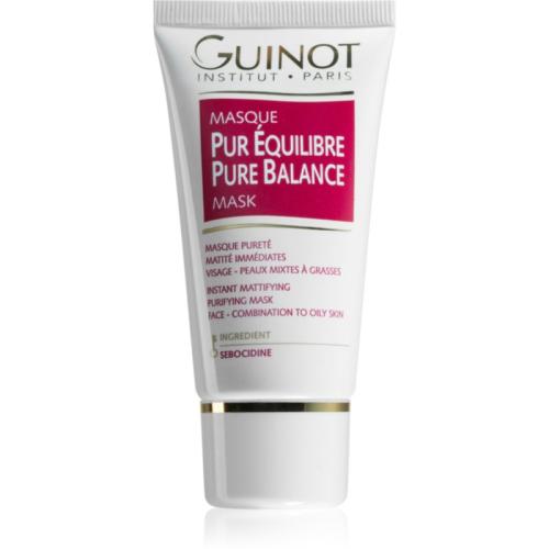 Guinot Pure Balance Μάσκα καθαρισμού για μείωση του σμήγματος και ελαχιστοποίηση των πόρων 50 μλ