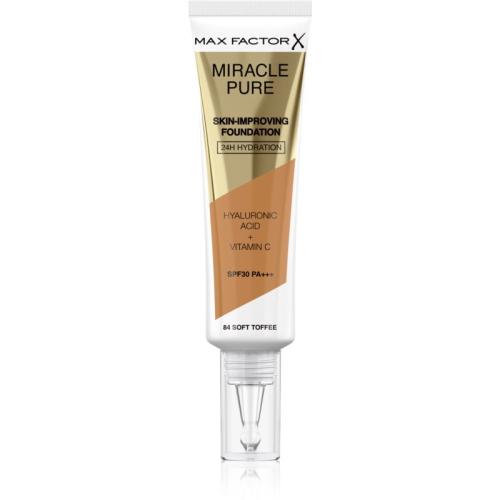 Max Factor Miracle Pure Skin μακράς διαρκείας μεικ απ SPF 30 απόχρωση 84 Soft Toffee 30 ml