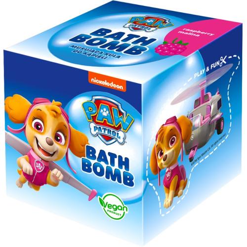 Nickelodeon Paw Patrol Bath Bomb βόμβα μπάνιου για παιδιά Raspberry - Skye 165 γρ