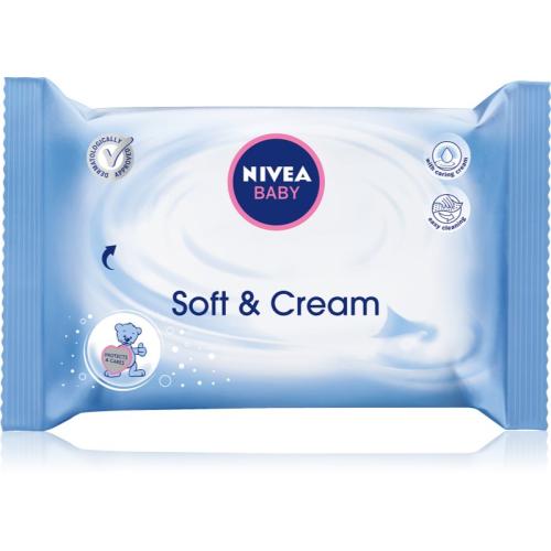 Nivea Baby Soft & Cream καθαριστικά μαντηλάκια 63 τμχ