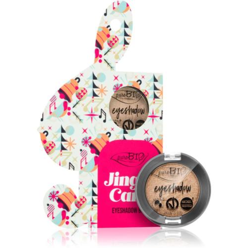 puroBIO Cosmetics Jingle Care Eyeshadow Box σκιές ματιών έκδοση δώρου απόχρωση 01 Sparkling Wine 2,5 γρ