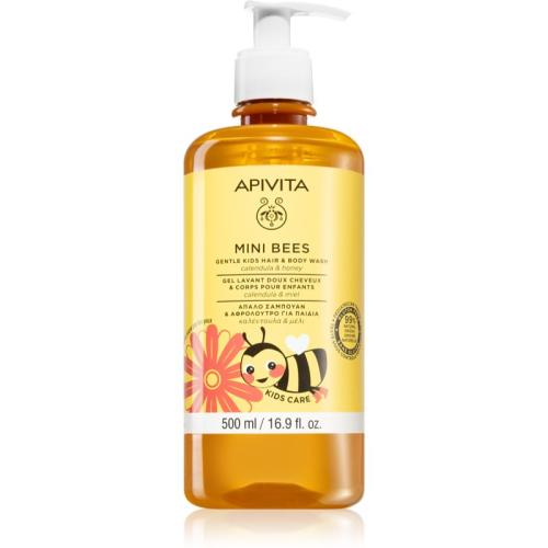 Apivita Kids Mini Bees τζελ πλυσίματος για σώμα και μαλλιά 500 ml
