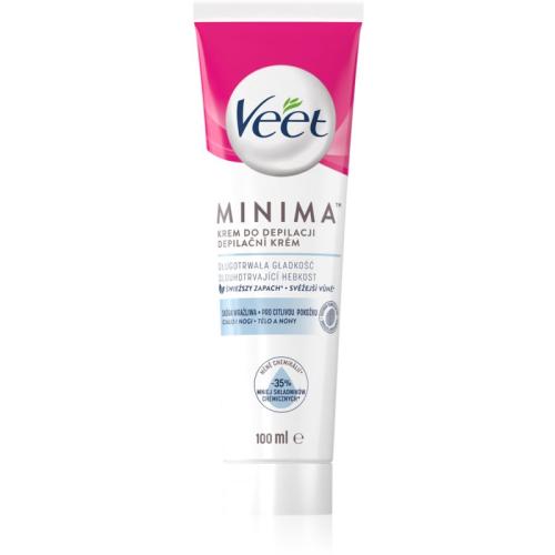 Veet Minima Sensitive Skin αποτριχωτική κρέμα για ευαίσθητο δέρμα Αλόη Βέρα και βιταμίνη Ε 100 μλ