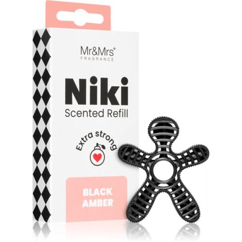 Mr & Mrs Fragrance Niki Black Amber άρωμα για αυτοκίνητο ανταλλακτική γέμιση 1 τμχ