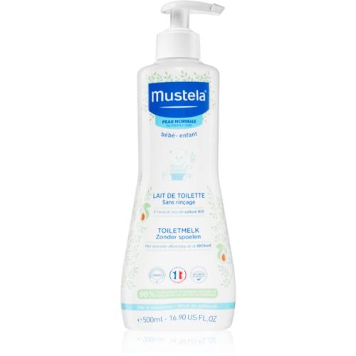 Mustela Bébé No Rinse Cleansing Milk γαλάκτωμα καθαρισμού για παιδιά από τη γέννηση 500 μλ