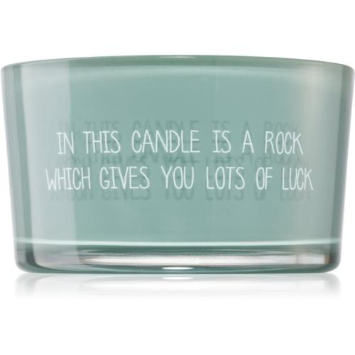 My Flame Candle With Crystal A Rock Which Gives You Lots Of Luck αρωματικό κερί 11x6 εκ