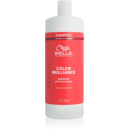 Wella Professionals Invigo Color Brilliance κοντίσιονερ για πυκνά, χοντροειδή ή σγουρά μαλλιά για βαμμένα μαλλιά 1000 ml