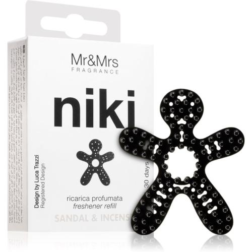 Mr & Mrs Fragrance Niki Sandal & Incense άρωμα για αυτοκίνητο ανταλλακτικό 1 τμχ