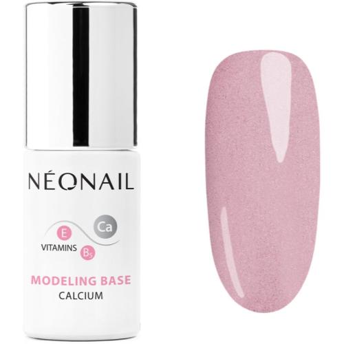 NEONAIL Modeling Base Calcium βάση βερνίκι για τζελ νύχια με ασβέστιο απόχρωση Luminous Pink 7,2 ml