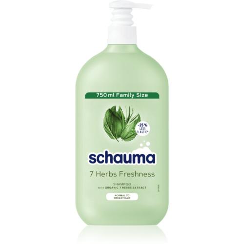 Schwarzkopf Schauma 7 Herbs φυτικό σαμπουάν για κανονικά έως λιπαρά μαλλιά 750 ml