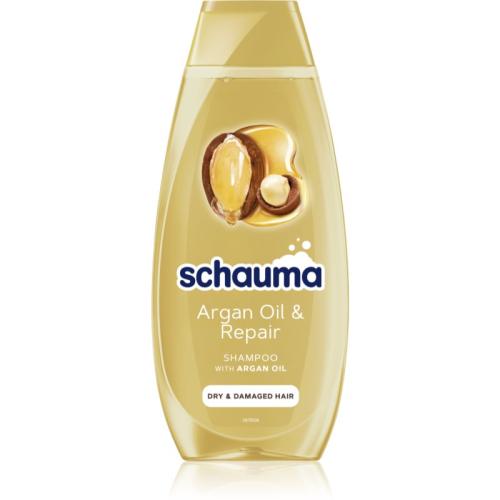 Schwarzkopf Schauma Argan Oil & Repair αποκαταστατικό σαμπουάν για ξηρά και κατεστραμμένα μαλλιά 400 ml