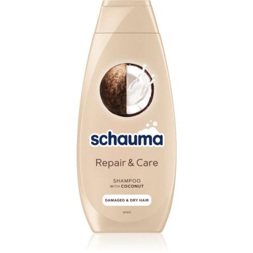 Schwarzkopf Schauma Repair & Care σαμπουάν για ξηρά και ταλαιπωρημένα μαλλιά με ινδοκάρυδο 400 ml