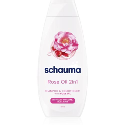 Schwarzkopf Schauma Rose Oil σαμπουάν και κοντίσιονερ 2 σε 1 για εύκολο χτένισμα μαλλιών 400 ml