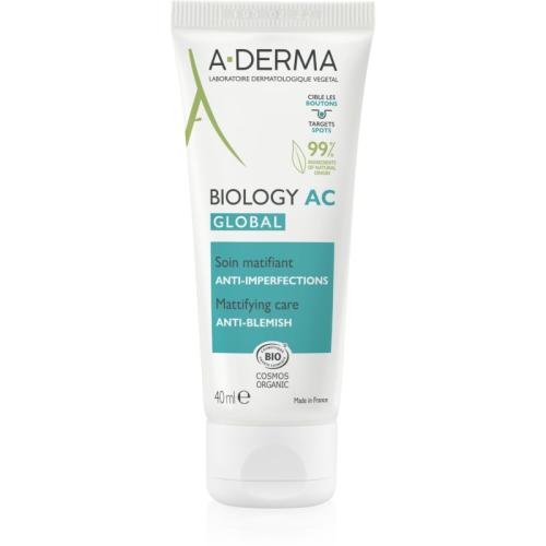 A-Derma Biology φροντίδα για ματ αποτέλεσμα Για το πρόσωπο 40 ml