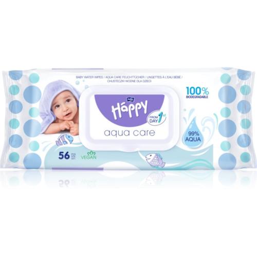 BELLA Baby Happy Aqua care υγρά μαντηλάκια καθαρισμού για παιδιά 56 τμχ