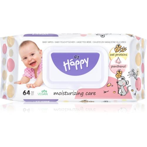 BELLA Baby Happy Oat proteins and Panthenol υγρά μαντηλάκια καθαρισμού για παιδιά 64 τμχ