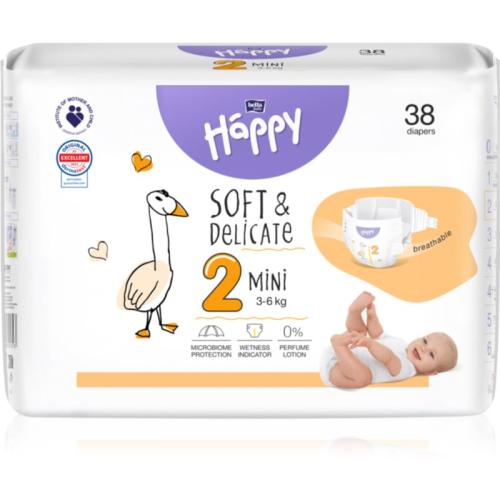 BELLA Baby Happy Soft&Delicate Size 2 Mini πάνες μίας χρήσης 3-6 kg 38 τμχ