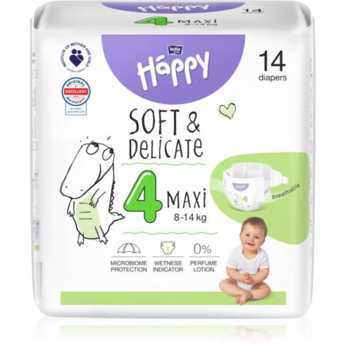 BELLA Baby Happy Soft&Delicate Size 4 Maxi πάνες μίας χρήσης 8-14 kg 14 τμχ
