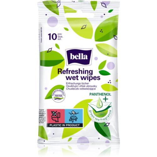 BELLA Refreshing wet wipes δροσιστικά υγρά μαντηλάκια 10 τμχ