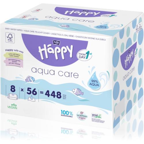 BELLA Baby Happy Aqua care υγρά μαντηλάκια καθαρισμού για παιδιά 8x56 τμχ