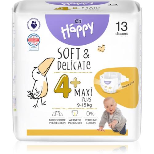 BELLA Baby Happy Soft&Delicate Size 4+ Maxi Plus πάνες μίας χρήσης 9-15 kg 13 τμχ