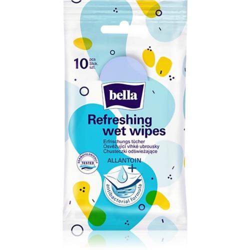 BELLA Refreshing wet wipes δροσιστικά υγρά μαντηλάκια 10 τμχ