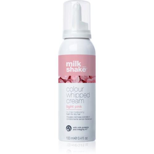 Milk Shake Colour Whipped Cream αφρός με χρώμα για όλους τους τύπους μαλλιών Light Pink 100 ml