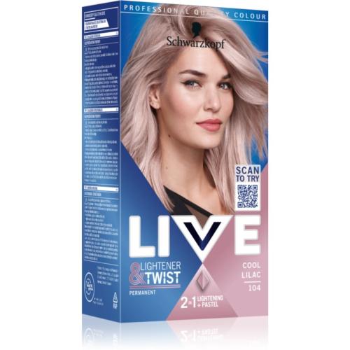 Schwarzkopf LIVE Lightener & Twist μόνιμη βαφή μαλλιών για ξάνοιγμα των μαλλιών απόχρωση 1 τμχ