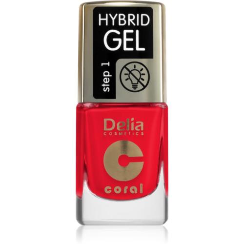 Delia Cosmetics Coral Hybrid Gel τζελ βερνίκι νυχιών χωρίς τη χρήση των UV/LED λαμπτήρων απόχρωση 119 11 μλ