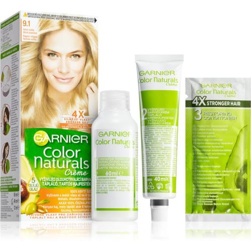 Garnier Color Naturals Creme βαφή μαλλιών απόχρωση 9.1 Natural Extra Light Ash Blond