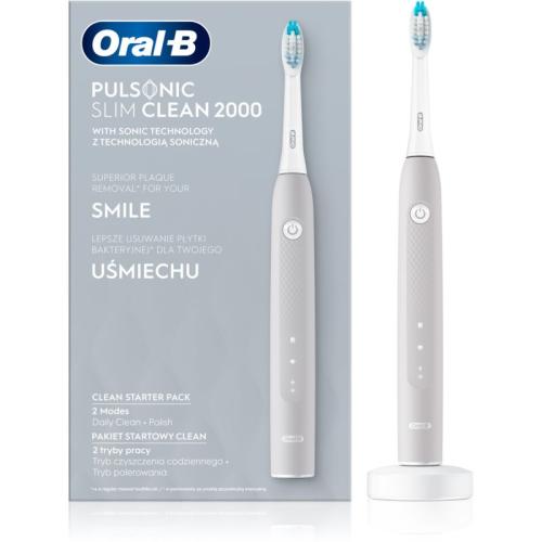 Oral B Pulsonic Slim Clean 2000 Grey ηχητική οδοντόβουρτσα