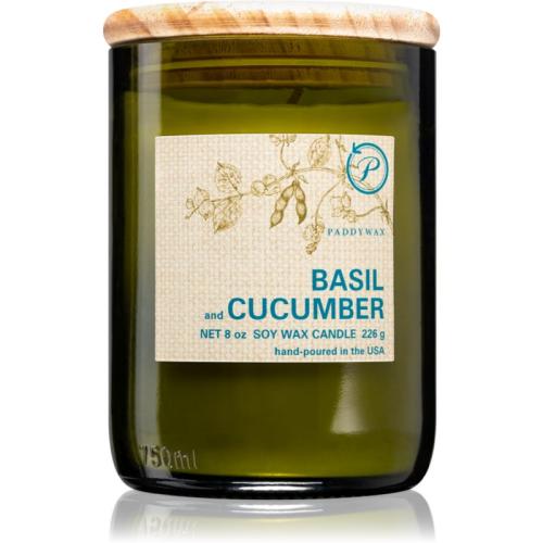 Paddywax Eco Green Basil & Cucumber αρωματικό κερί 226 γρ