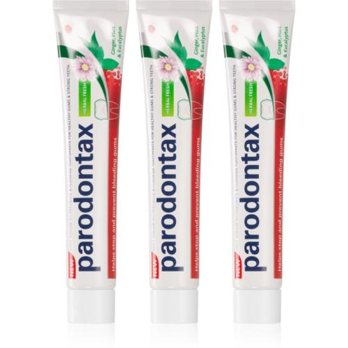 Parodontax Herbal Fresh οδοντόκρεμα κατά της αιμορραγίας των ούλων 3x75 ml