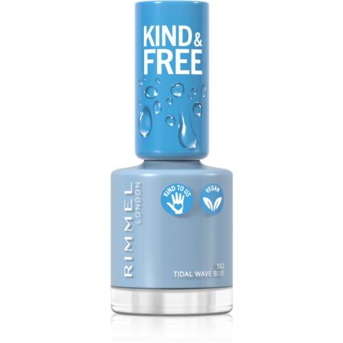 Rimmel Kind & Free βερνίκι νυχιών απόχρωση 152 Tidal Wave Blue 8 ml